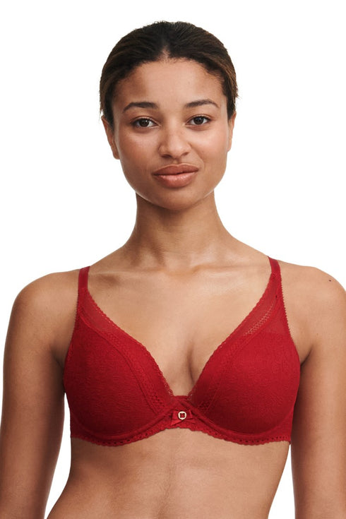 Chantelle Festivité Lace Plunge T-shirt Bra